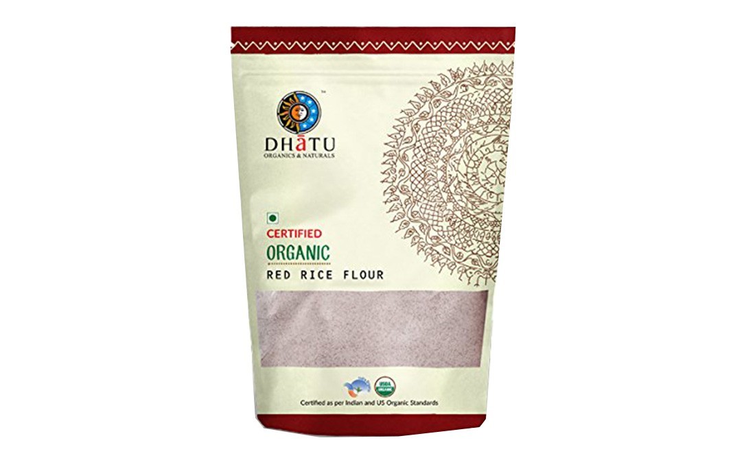 Dhatu Certified Organic Red Rice Flour   Pack  500 grams